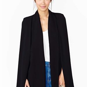 ELLIATT Black Cape Sleeve Blazer Jacket Size Small